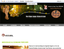 Tablet Screenshot of domainepercher.com